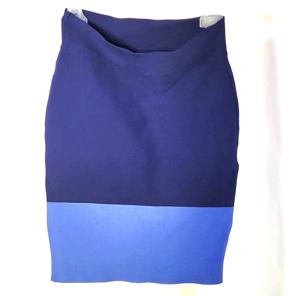 BCBG Colorblock Bodycon Pencil Bandage Skirt S